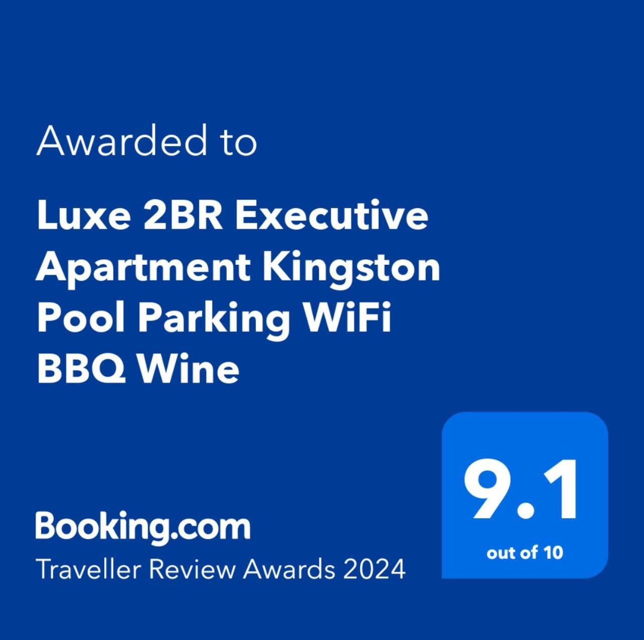 Luxe 2Br Executive Apartment Kingston Pool Parking Wifi Bbq Wine Екстер'єр фото
